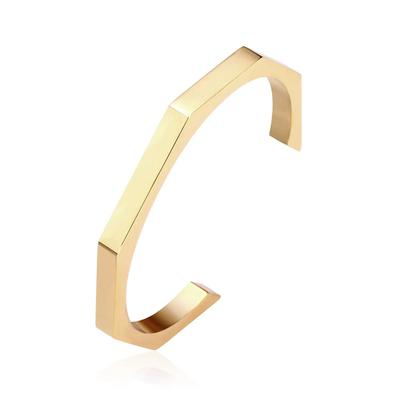 Nexovora™ Silver Hexagonal Kara Bangle – Premium Stainless Steel Bracelet for Men & Women