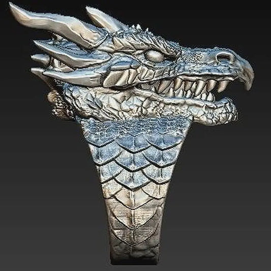 Nexovora™ Imperial Dragon Ring – Vintage Gold Statement Edition for Men