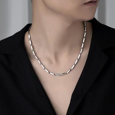 Nexovora™ Stainless Steel Chain Locket for Men – Premium Silver Pendant Necklace
