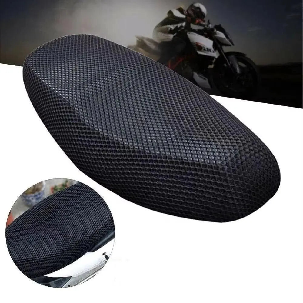 Nexvora™ Motorbike Seat Cover XXL – Breathable Mesh Rainproof & Heat-Resistant Cool Seat Protector for All Weather Riding Comfort