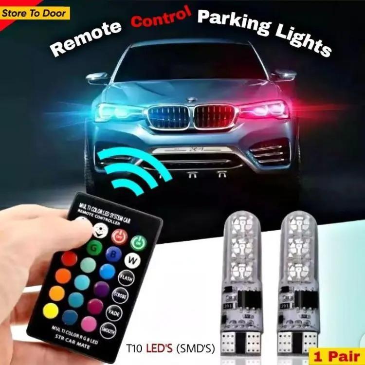 Nexvora™ LED Parking Lights with Remote Control – 16 Colors RGB SMD Car Atmosphere Lights, Universal Interior Mood Lighting Kit (Pakistan Edition)