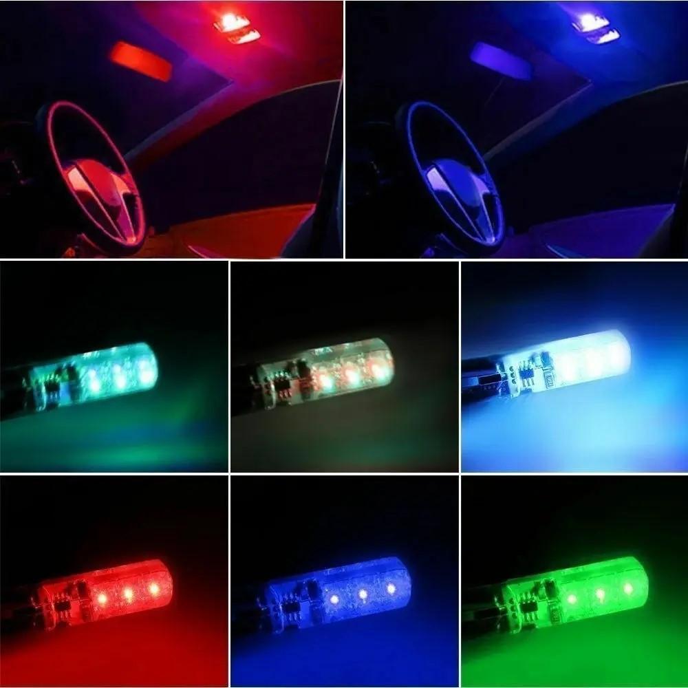 Nexvora™ LED Parking Lights with Remote Control – 16 Colors RGB SMD Car Atmosphere Lights, Universal Interior Mood Lighting Kit (Pakistan Edition)