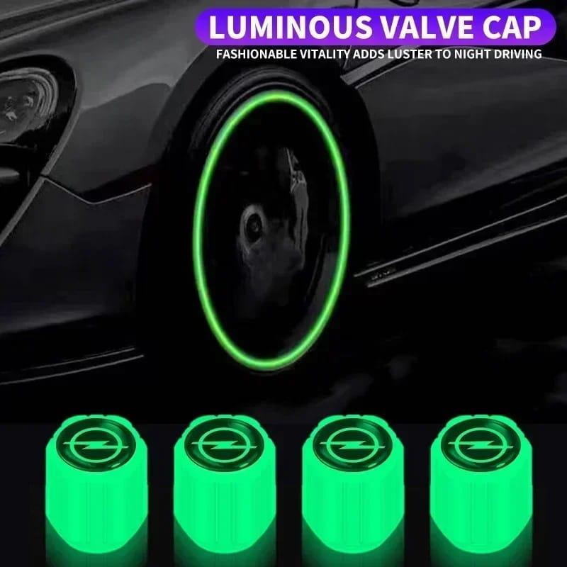 Nexvora™ Premium Luminous Wheel Valve Caps – 8Pcs Glow-in-the-Dark Tire Air Caps, Universal Fit Anti-Dust Car Wheel Accessories