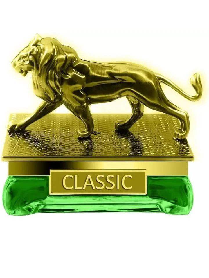 Nexvora™ Lion Car Perfume – Gold & Green Classic Design Luxury Dashboard Air Freshener, Long-Lasting Premium Car Fragrance Decor