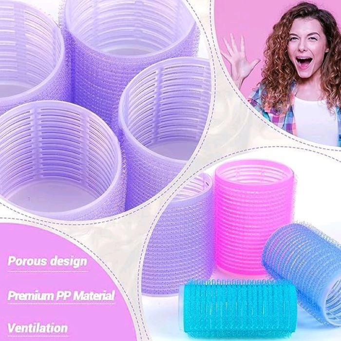 Nexvora™ Stylish Hair Rollers for Women – Durable ABS Plastic Heatless Curling Set, New Arrival Hair Styling Tools for Volume & Waves
