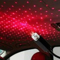 Nexvora™ Car Roof Projection Light – Red Star 360° Adjustable Ambient Ceiling Atmosphere Lamp, USB Night Interior Mood Light for Cars
