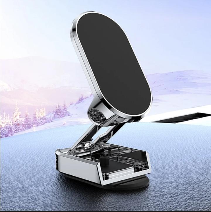 Nexvora™ Magnetic Car Phone Holder – 360° Rotating Arm with Strong ABS Base, Universal Dashboard & Air Vent Smartphone Mount