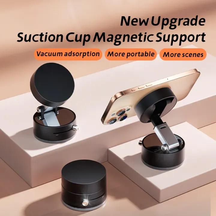 Nexvora™ Magnetic Mobile Holder Black – 360° Swivel Adjustable Car & Desk Phone Mount, Strong Grip Universal Smartphone Stand
