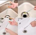 Nexvora™ 60cm Stainless Steel Drain Hook – Flexible Silver Pipe Cleaner Tool for Bathroom & Kitchen Drains, Heavy-Duty Anti-Clog Cleaning Rod