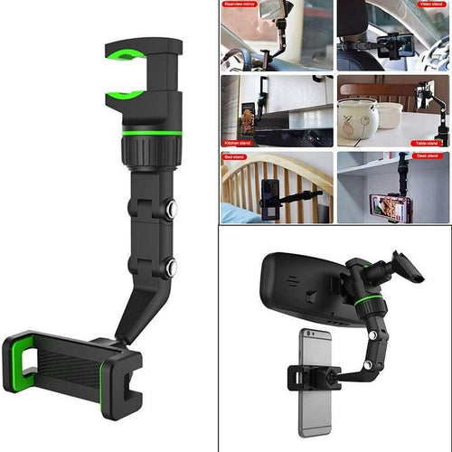 Nexvora™ Adjustable Black Mobile Phone Holder – Foldable Desktop Stand for Home & Office, Anti-Slip Universal Smartphone Mount