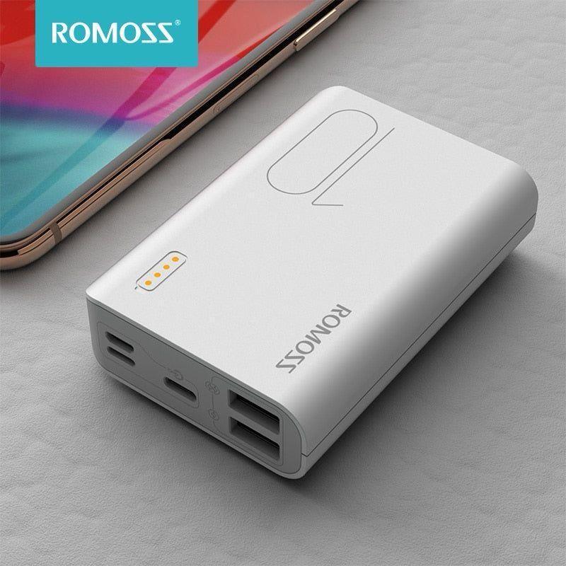 Nexvora™ 10000mAh Fast Charge Power Bank – Portable White Battery Pack with High-Speed Charging for Smartphones & Devices