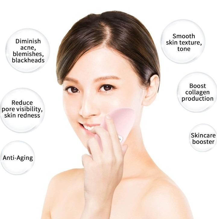 Nexvora™ Rechargeable Facial Cleanser – Pink Silicone Face Cleansing Brush for Deep Cleaning, Gentle Massage & Clear Skin Care