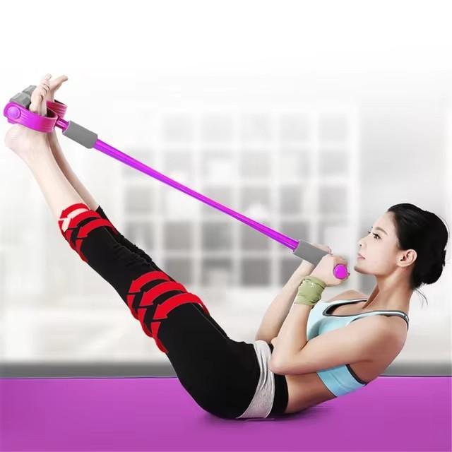 Nexvora™ Purple Foam Pull Rope – 47×25cm Home Gym Resistance Trainer, Full Body Workout & Strength Exercise Equipment