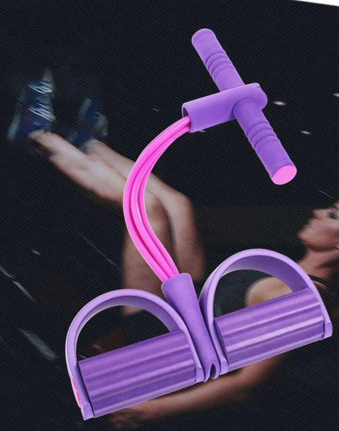 Nexvora™ Purple Foam Pull Rope – 47×25cm Home Gym Resistance Trainer, Full Body Workout & Strength Exercise Equipment