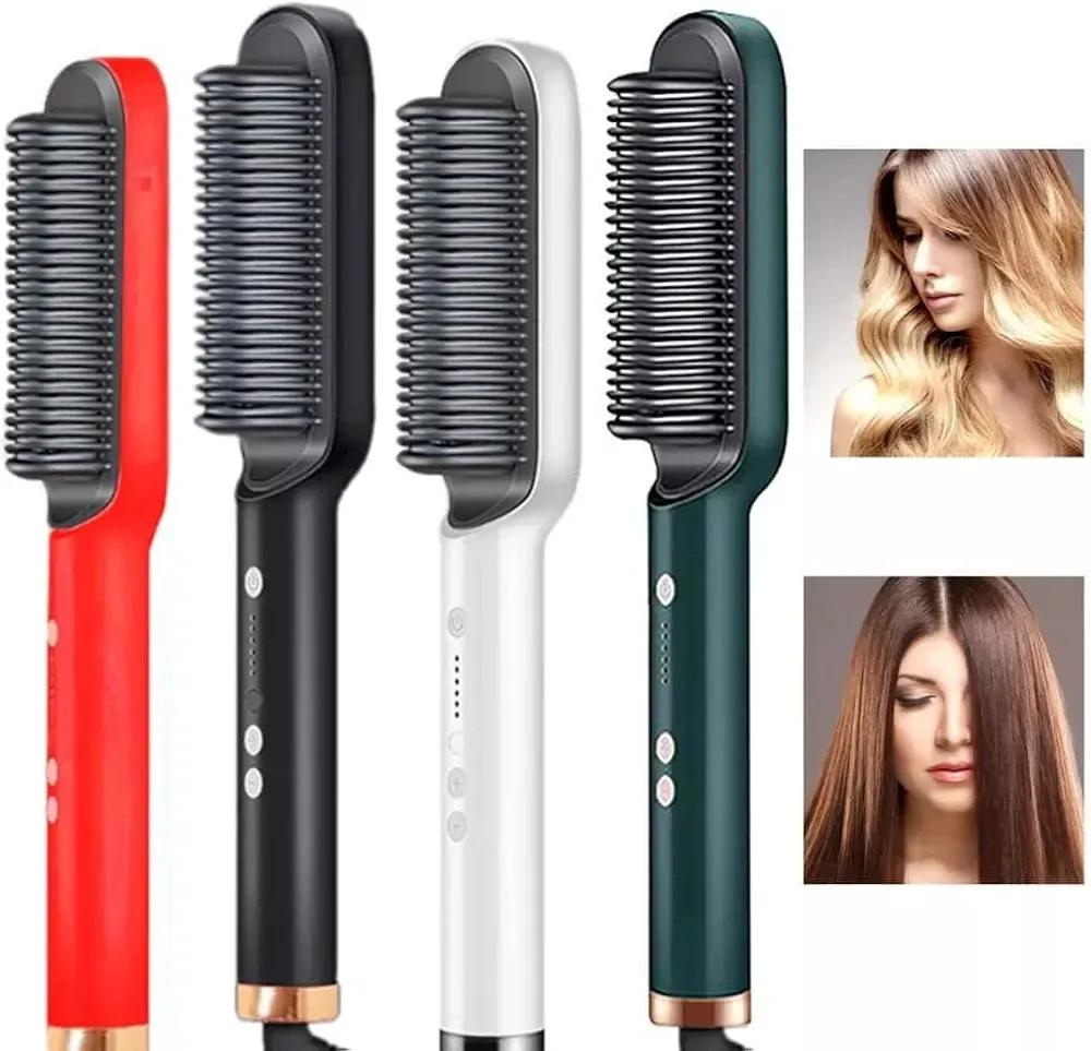 Nexvora™ Salon Quality Green Hair Comb – Anti-Static Detangling Comb for Straight & Curly Hair, Smooth Styling & Daily Use
