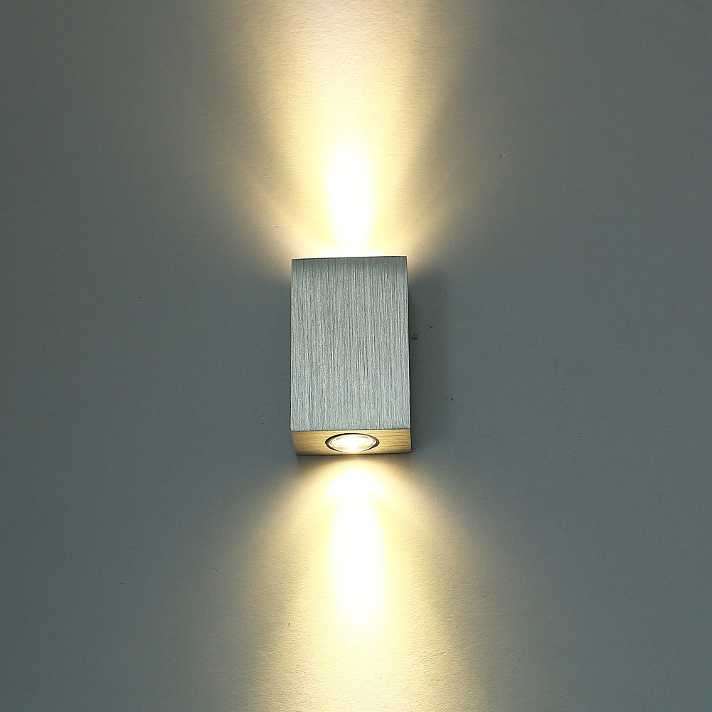 Nexvora™ Modern Square Wall Lamp – Aluminum 2024 LED Wall Light Fixture, Minimalist Indoor/Outdoor Decorative Lighting for Home & Office