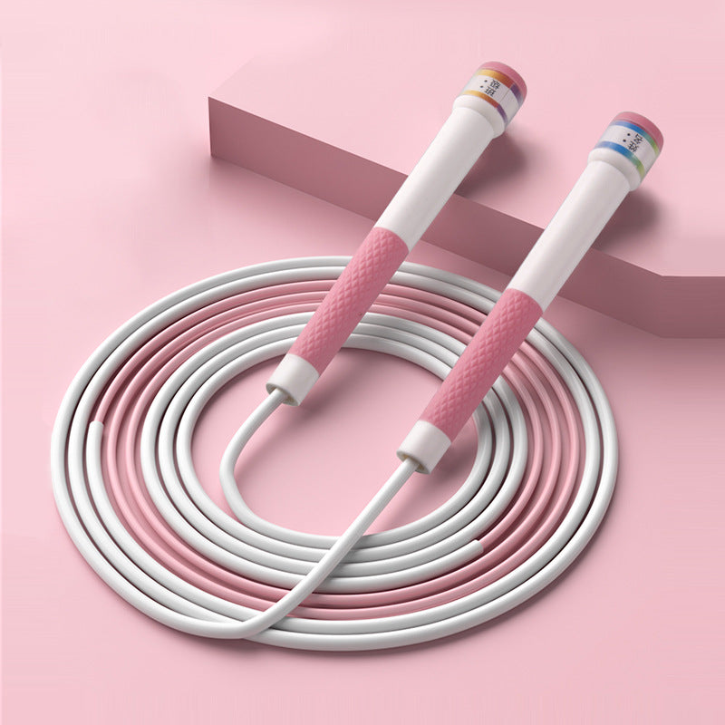Nexvora™ Pink Kids Skipping Rope – Adjustable Fitness Jump Rope for School Training, Lightweight Cord & Comfortable Grip Handles
