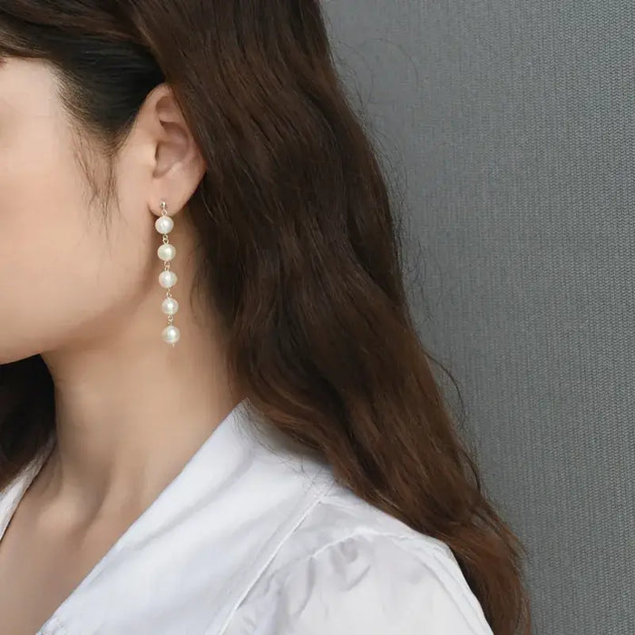 Nexovora™ Pearl Grace 925 Sterling Silver Earrings – Classic Edition for Girls