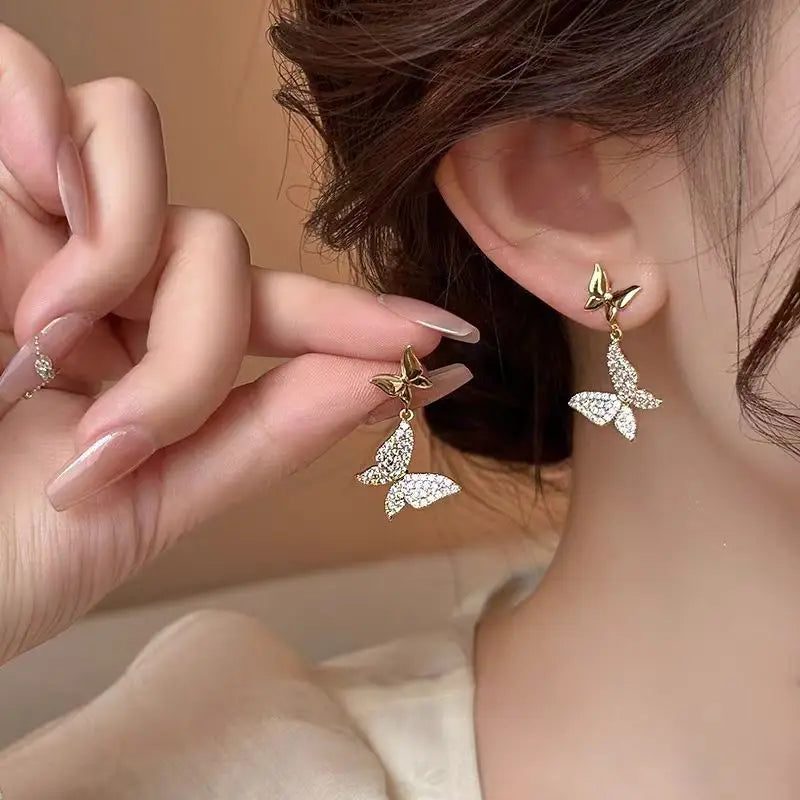 Nexovora™ Flutter Luxe Butterfly Earrings – Premium Edition for Women