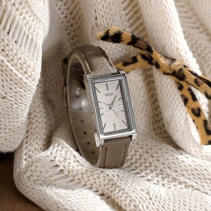 Nexovora™ Élysian Square Quartz Watch – Gold Edition for Women