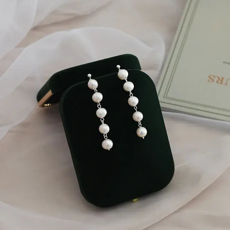 Nexovora™ Pearl Grace 925 Sterling Silver Earrings – Classic Edition for Girls