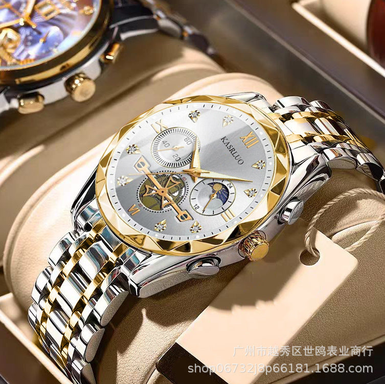 Nexovora™ Vanguard Multifunction Quartz Watch – Premium Alloy Edition