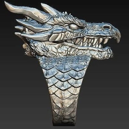 Nexovora™ Imperial Dragon Ring – Vintage Gold Statement Edition for Men
