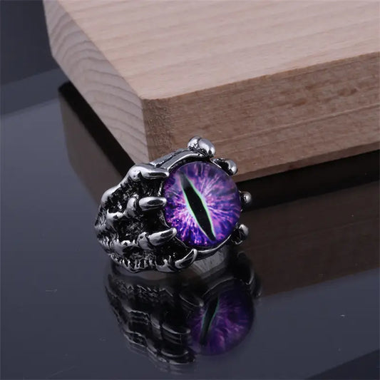 Nexovora™ Inferno Eye Ring – Gothic Statement Edition for Men