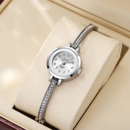 Nexovora™ Celestia Diamond Quartz Watch – Luxury Bracelet Edition for Women