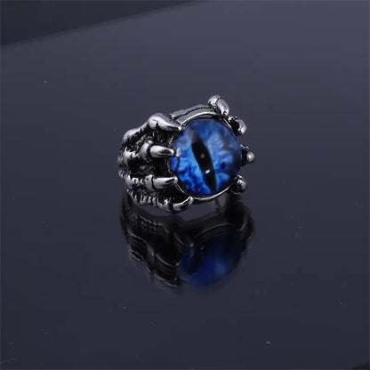 Nexovora™ Inferno Eye Ring – Gothic Statement Edition for Men